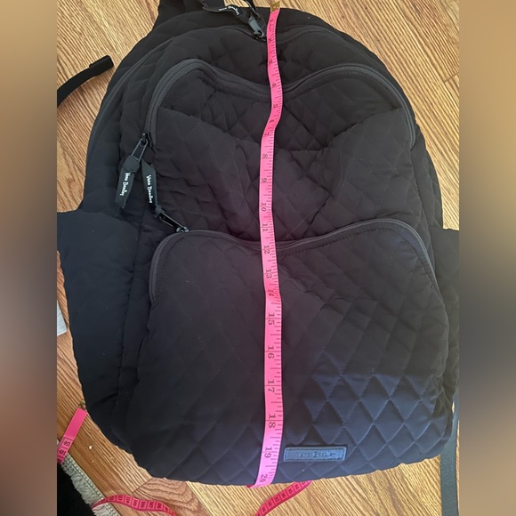 Vera Bradley Large Black Quilted Backpack - Picture 13 of 14